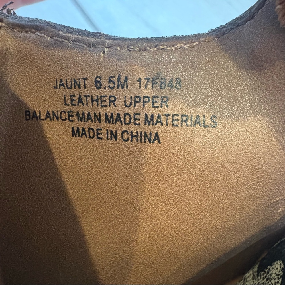 Otbt Leather Platform Sandals Wedges Cognac Brown Peep Toe Slingback 6.5 Boho - Picture 9 of 10